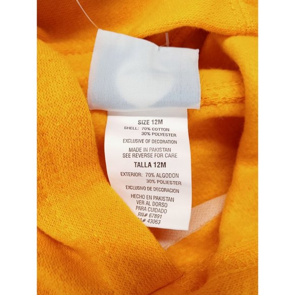 Arizona State Sun Devils 12M Hoodie Sweatshirt Embroidered New NCAA Gold Maroon - Picture 6 of 7